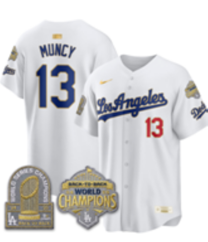 Men Los Angeles Dodgers #13 Muncy white Game 2026 Nike MLB Jersey 4014005